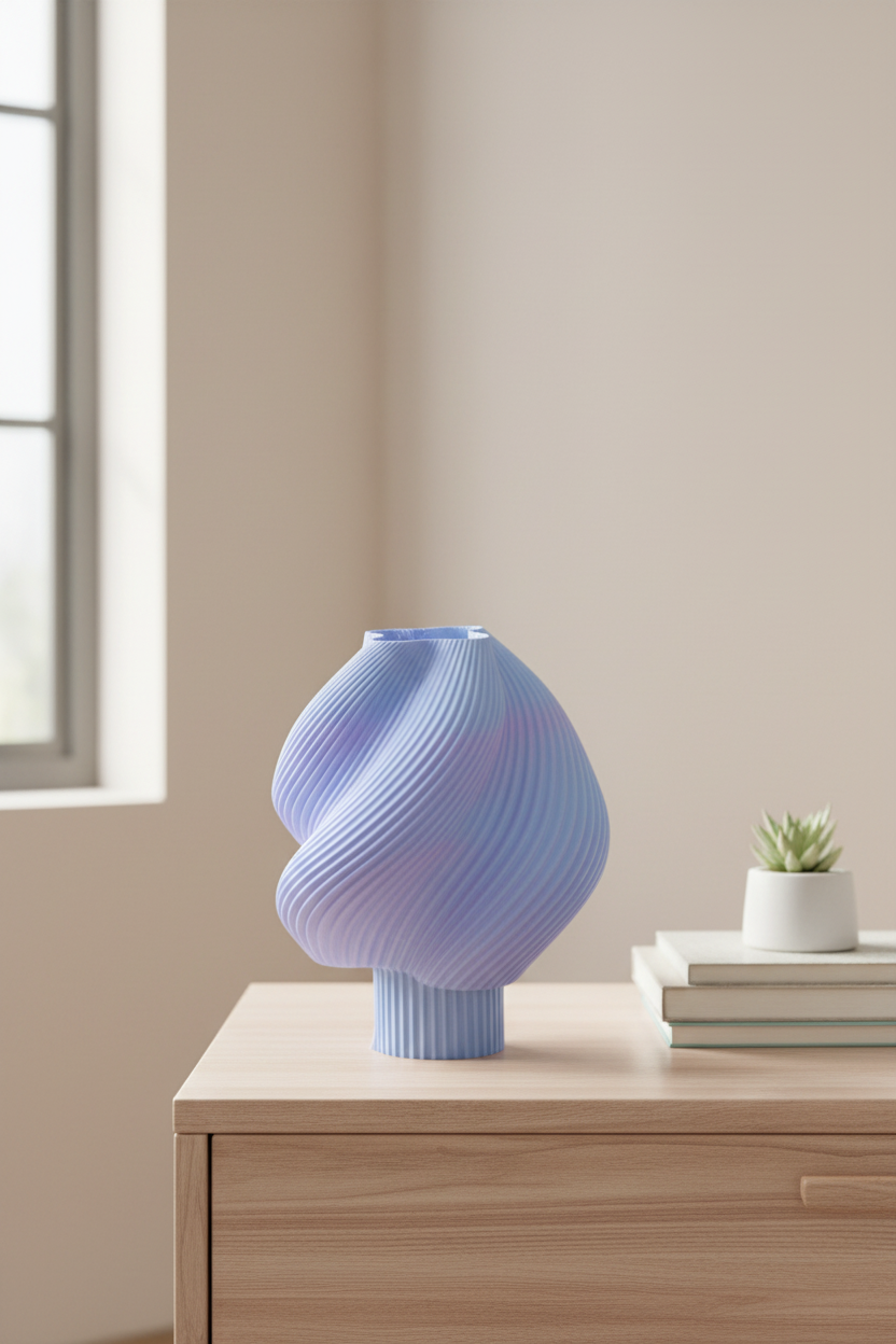 Lampe LED Sculpturale – Édition Spiral